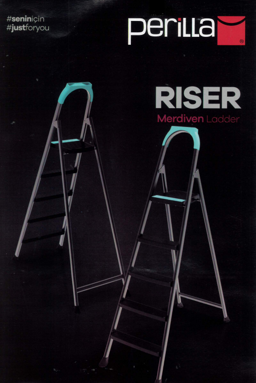 7 + 1 Perilla Riser Metal Indoor Outdoor Step Ladder 51307 L8 (Big Parcel Rate)