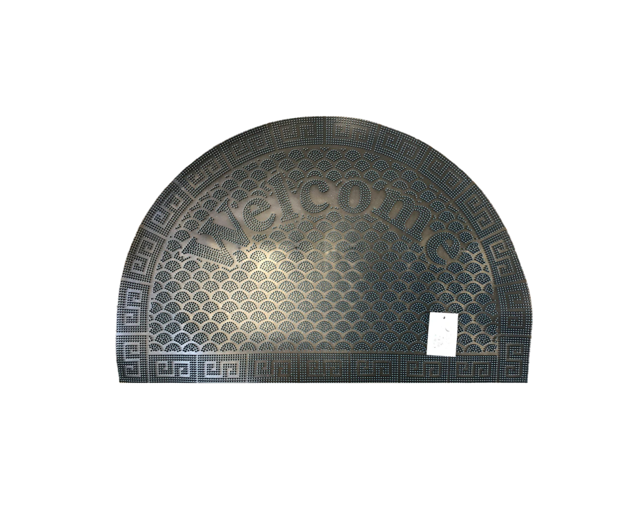 Rubber Welcome Door Mat 37.5 x 57.5 cm Assorted Colours 6000 (Parcel Rate)