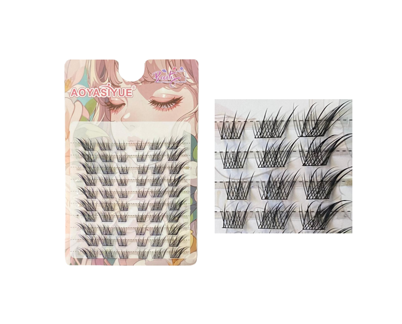 Aoyasiyue Fake False Individual Manga Style Cluster Eyelash Pieces 7923 (Large Letter Rate)