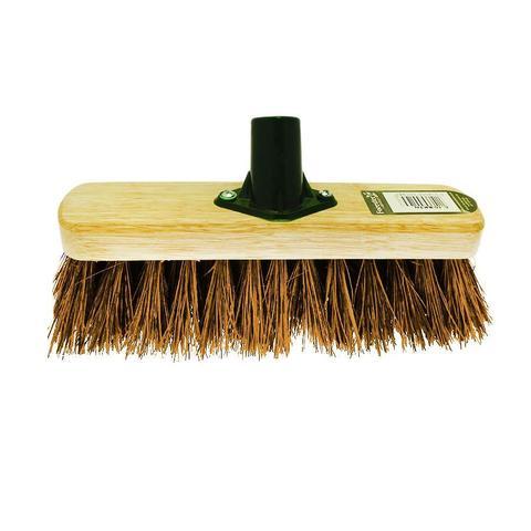 12" Hard Bassine Garden Wooden Broom Brush Head BHP290B1 / BH0660 (Parcel Rate)