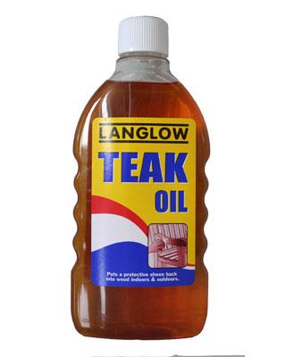 Langlow Wood Teak Oil 500ml 1603200 A (Parcel Rate)