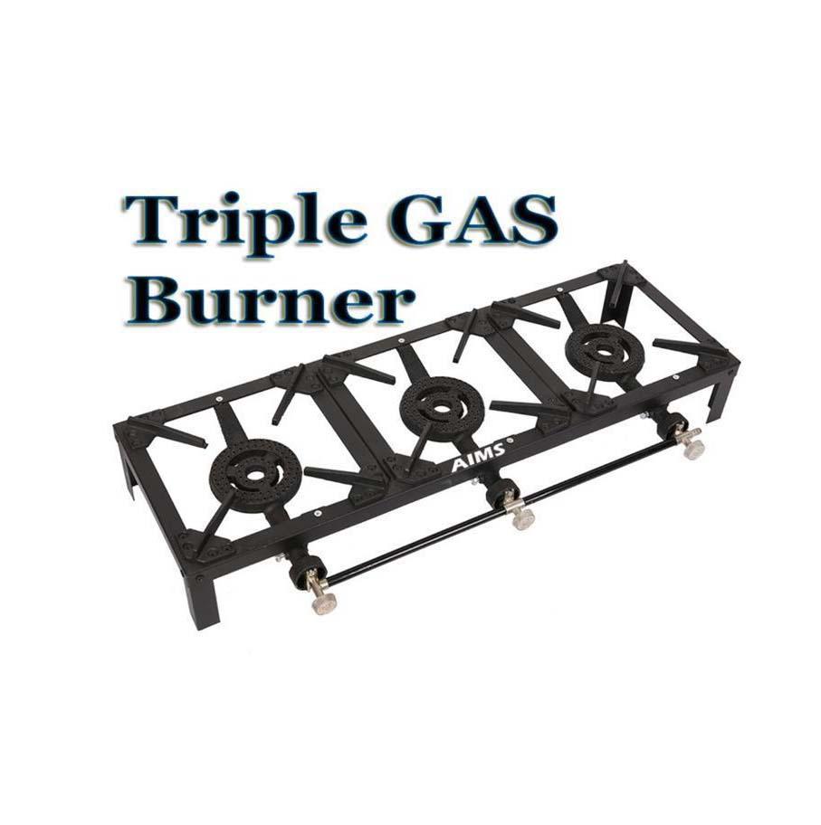 Triple Gas Burner Kitchen Outdoor Garden Camping GAS Burner 15kw 1818 (Big Parcel Rate)