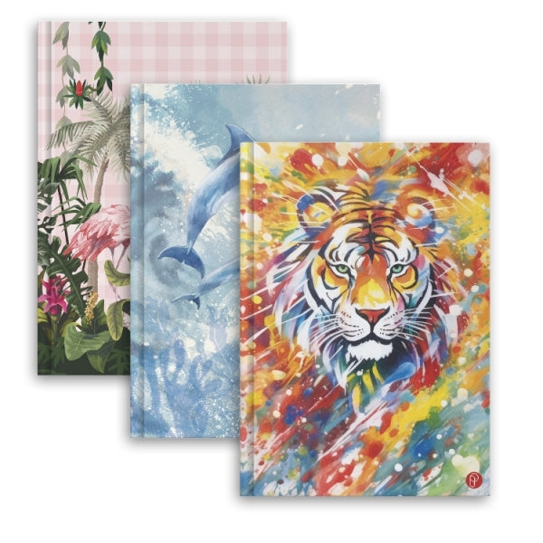 Animal A4 Hardback Notebook School Assorted Designs P1154 (Large Letter Rate)