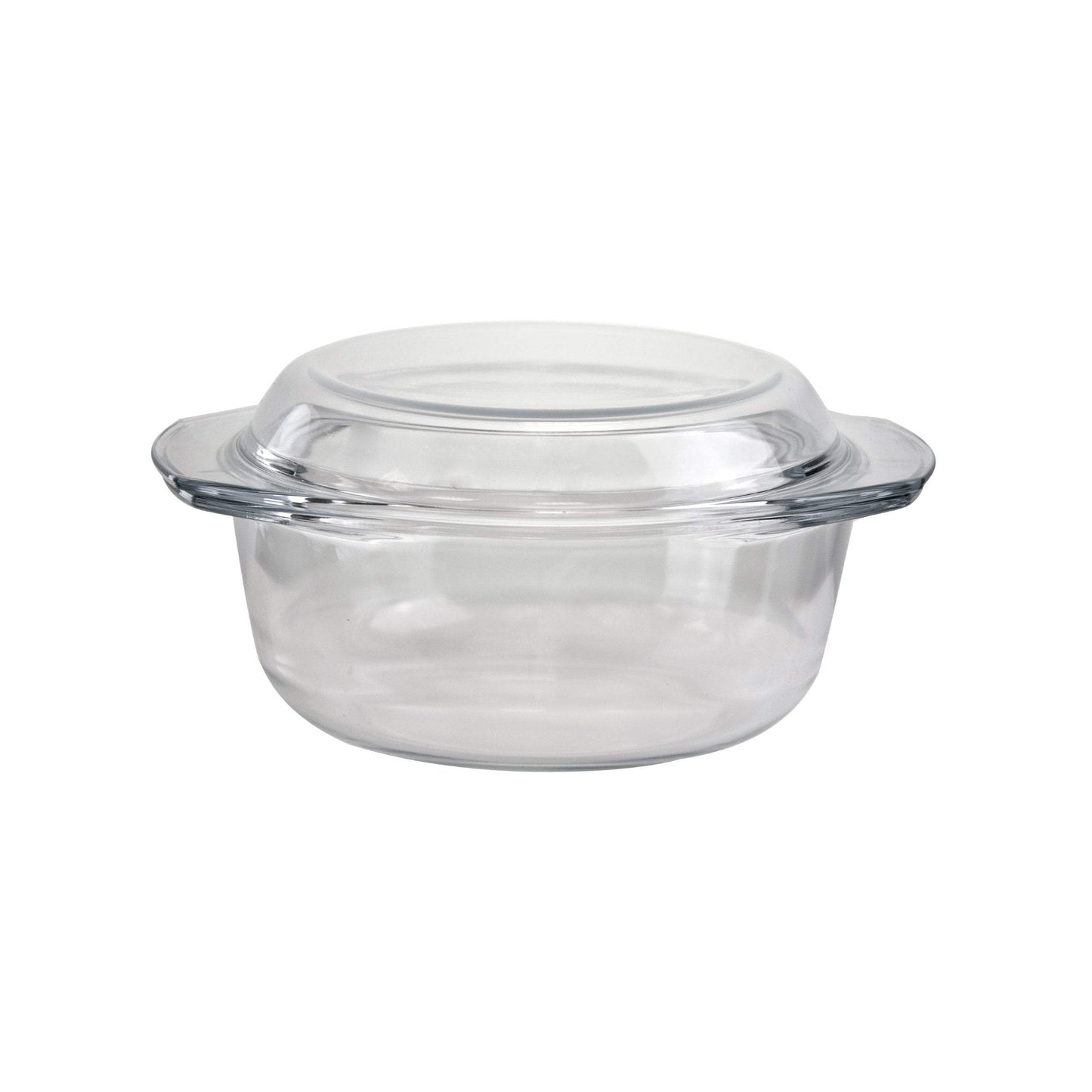 Durane Round Tempered Glass Oven Casserole with Lid 2.5L 2128 / 9728 (Parcel Plus Rate)