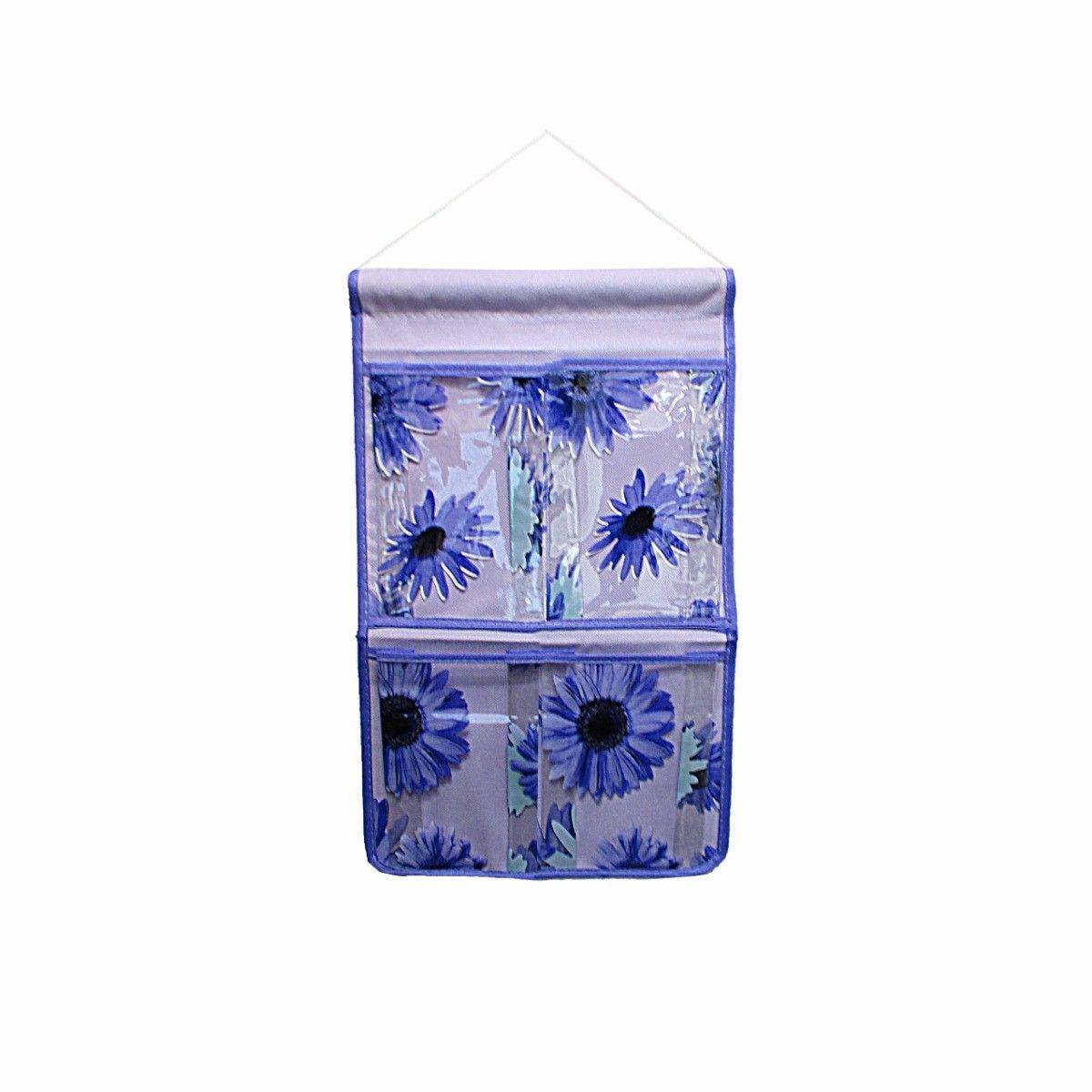 Wall Hanging Storage Bag Plastic Bathroom Makeup Cosmetic Organiser 42cm x 25cm Beauty 4792 (Parcel Rate)