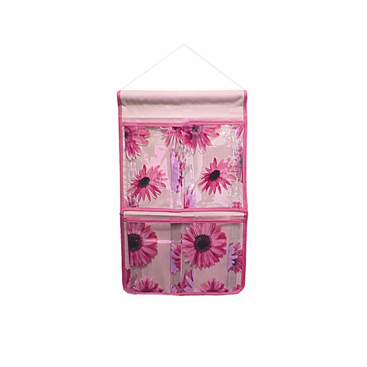 Wall Hanging Storage Bag Plastic Bathroom Makeup Cosmetic Organiser 42cm x 25cm Beauty 4792 (Parcel Rate)