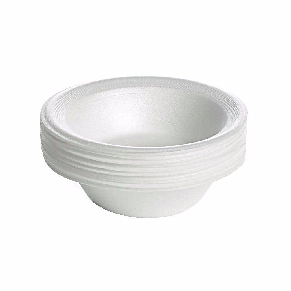 15 Pack Disposable White Bowls 12oz ST7007A (Parcel Rate)