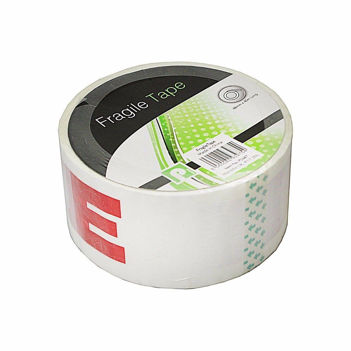 Fragile Handle With Care Printed Glass Parcel Packaging Tape 48mm x 25m P2687 (Parcel Rate)