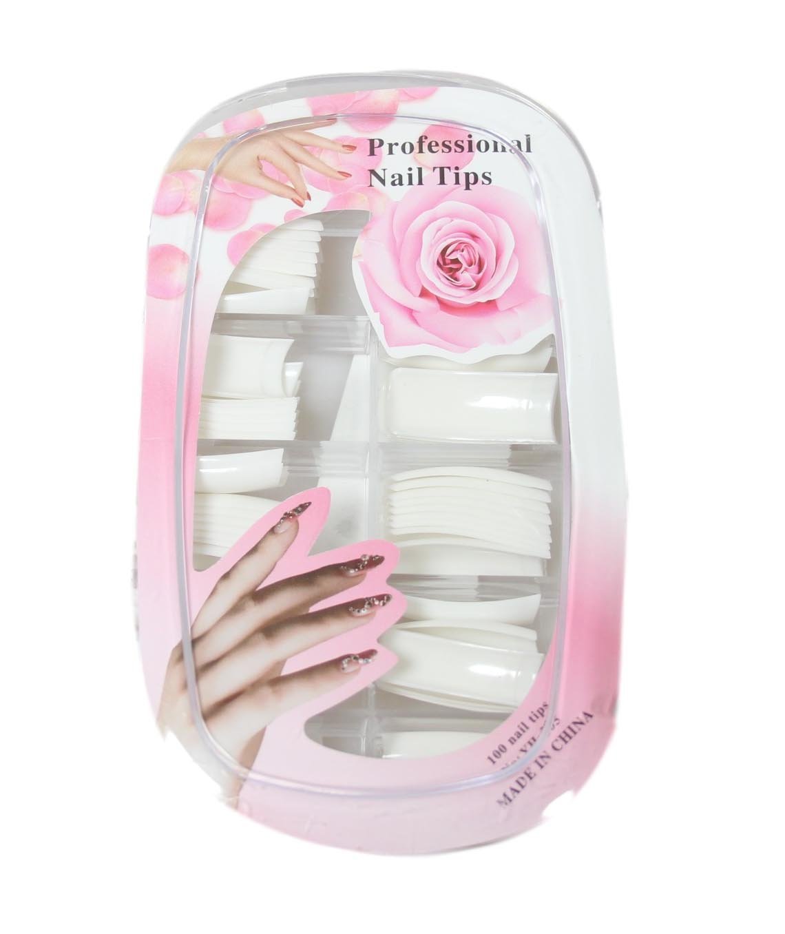 Artificial Fake Nail Extensions Tips Square Pack of 100 Assorted Colours 5576 / 5575 (Large Letter Rate)