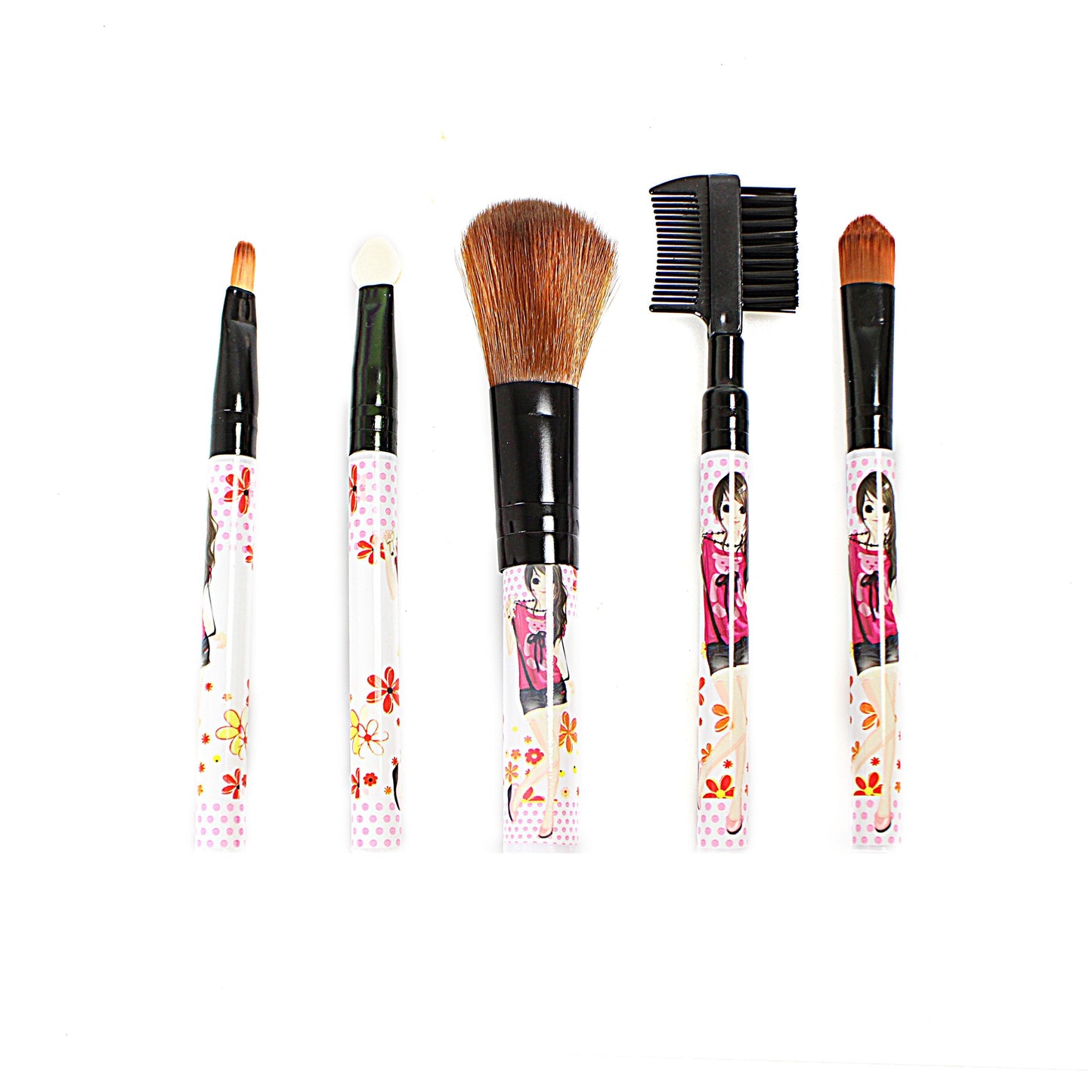Makeup Cosmetic Brush Set of 5 Assorted Designs 2236 (Large Letter Rate)