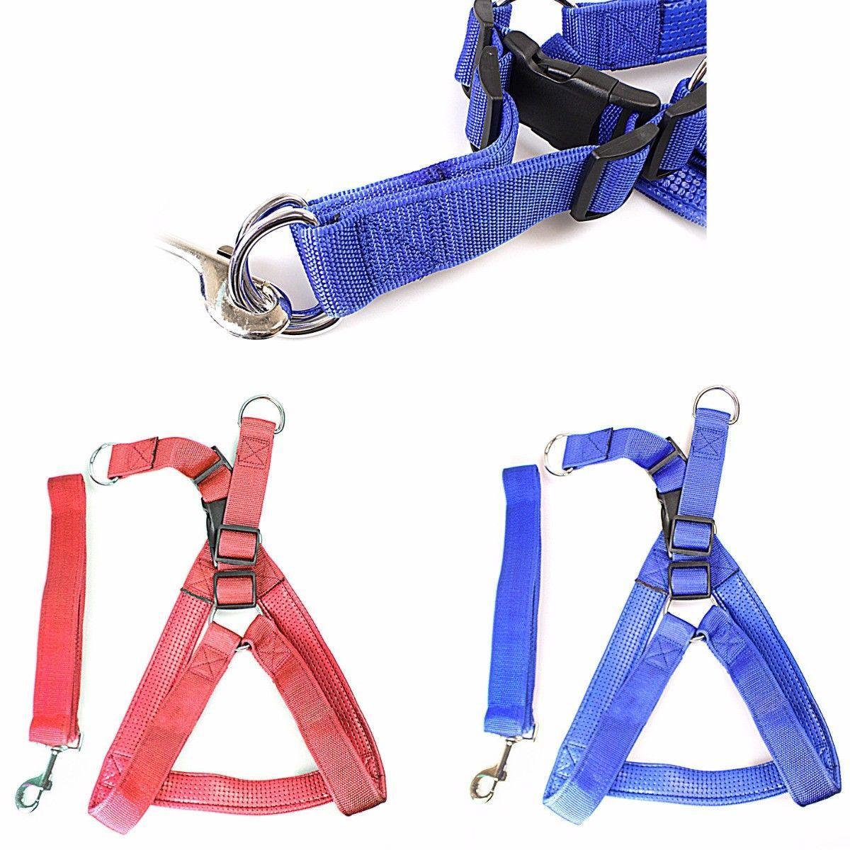 Heavy Duty Dog Harness Big Nylon Belt Assorted Colours 0056 (Parcel Rate)