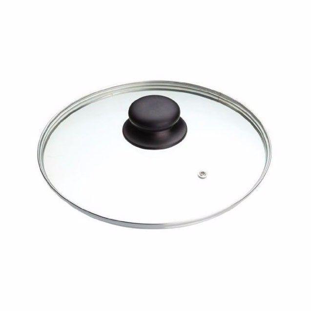 18cm Clear Glass Replacement Pan Lid with Knob 0783 A (Parcel Plus Rate)