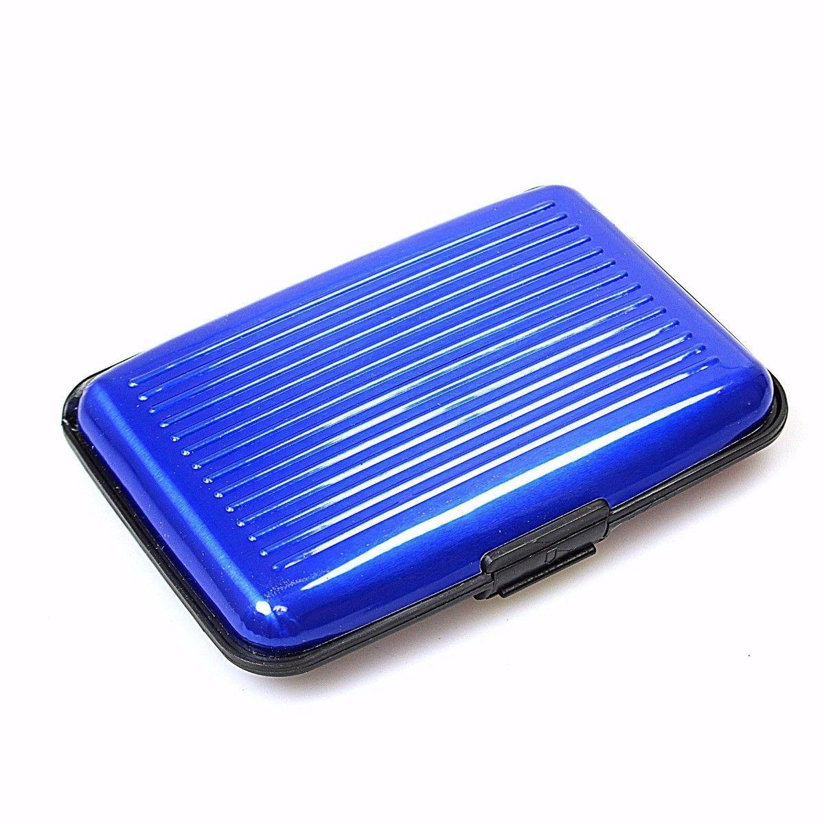 Aluminium Plastic Card Holder Wallet Assorted Colours 0024 (Large Letter Rate)