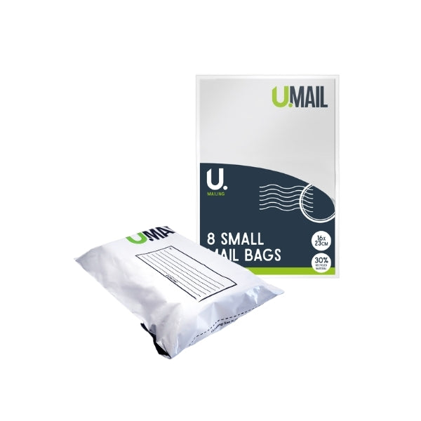 Mail Bags Small 16 x 23cm 8pk P2233 (Large Letter Rate)