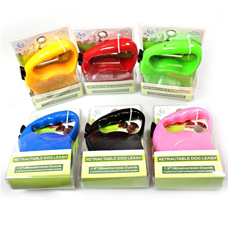Retractable Dog Leash Lead 3m Assorted Colours 2022 (Parcel Rate)