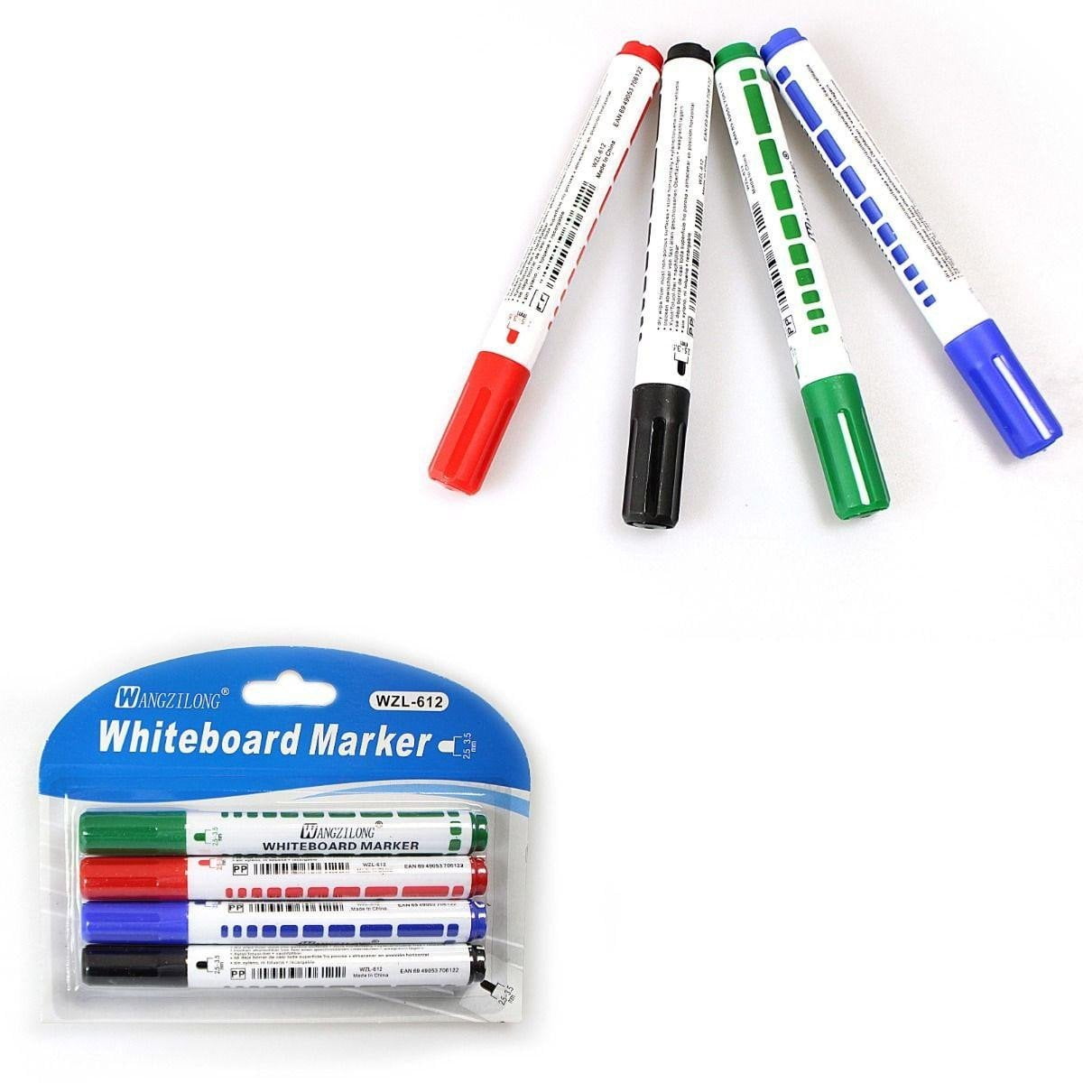 Whiteboard Marker Pens Pack of 4 Assorted Colours 1735 (Parcel Rate)