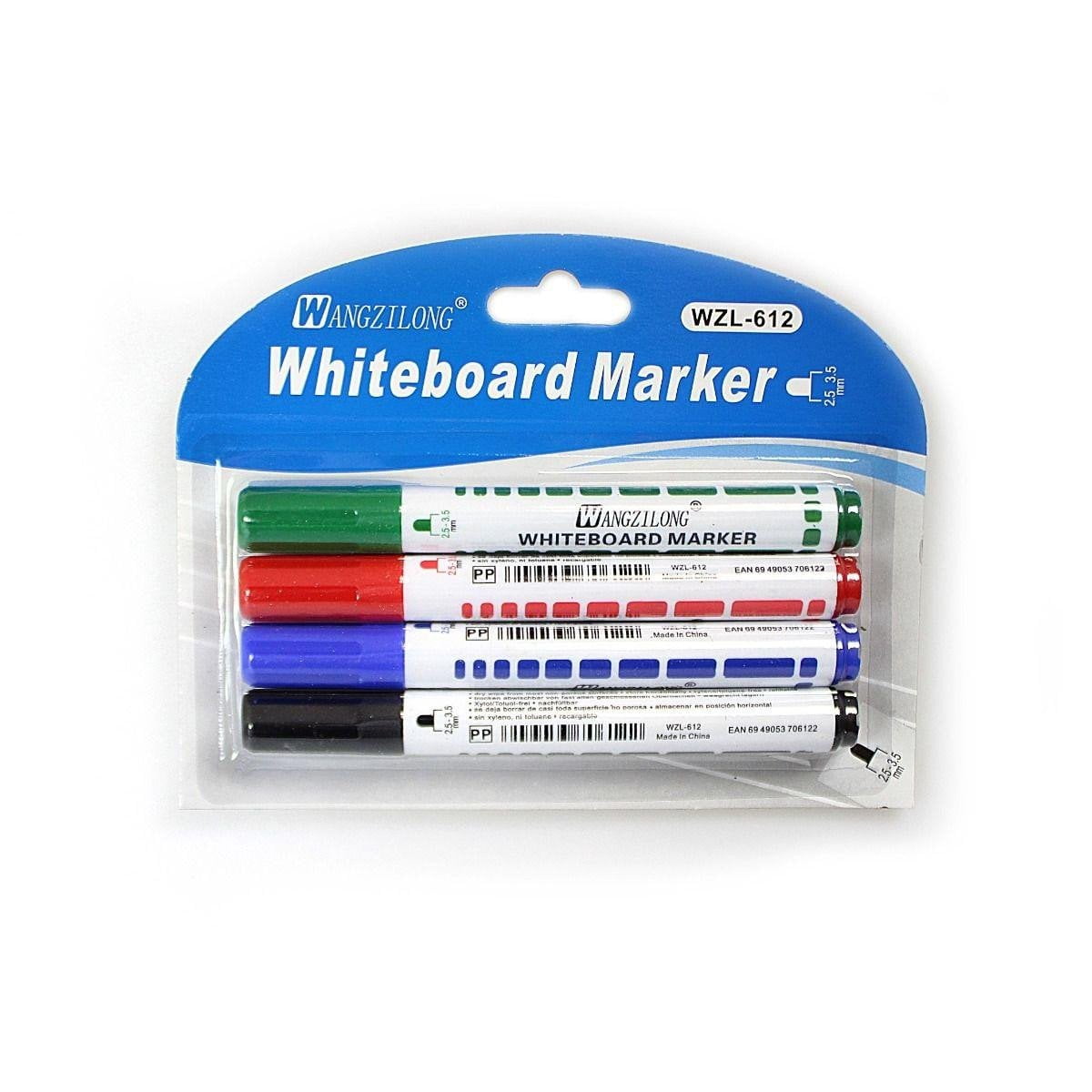 Whiteboard Marker Pens Pack of 4 Assorted Colours 1735 (Parcel Rate)