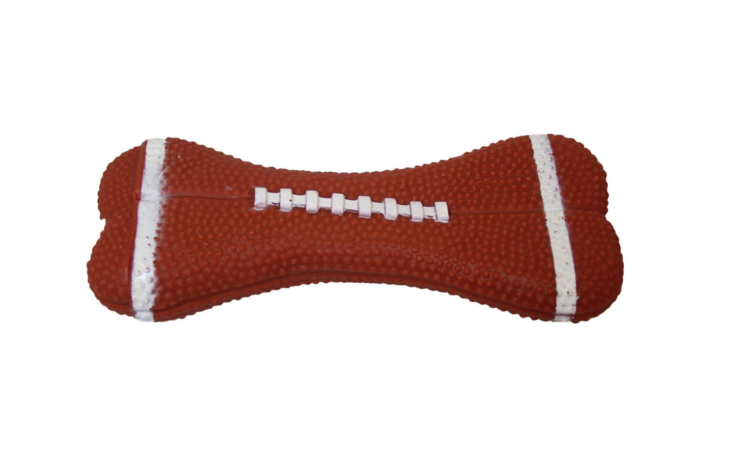 Pet Dog Toy Squeaky Bone with Basketball / Rugby Design 16.5cm 6546 A (Large Letter)