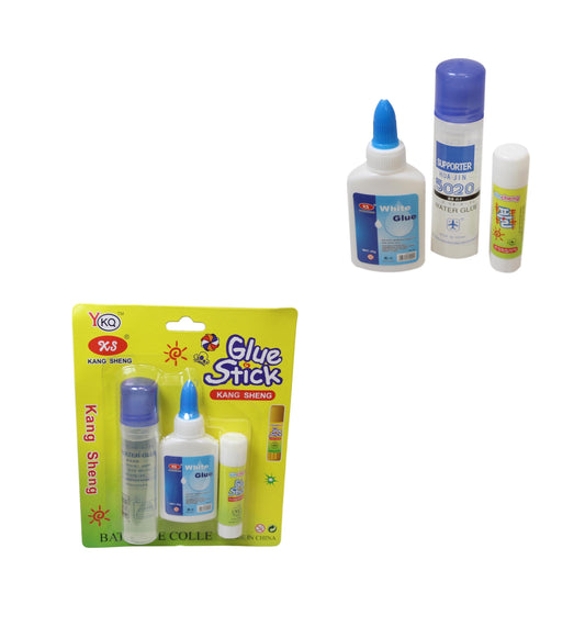 Multi Arts Crafts Stationery Glue Stick Set Pack of 3 6567 (Parcel Rate)