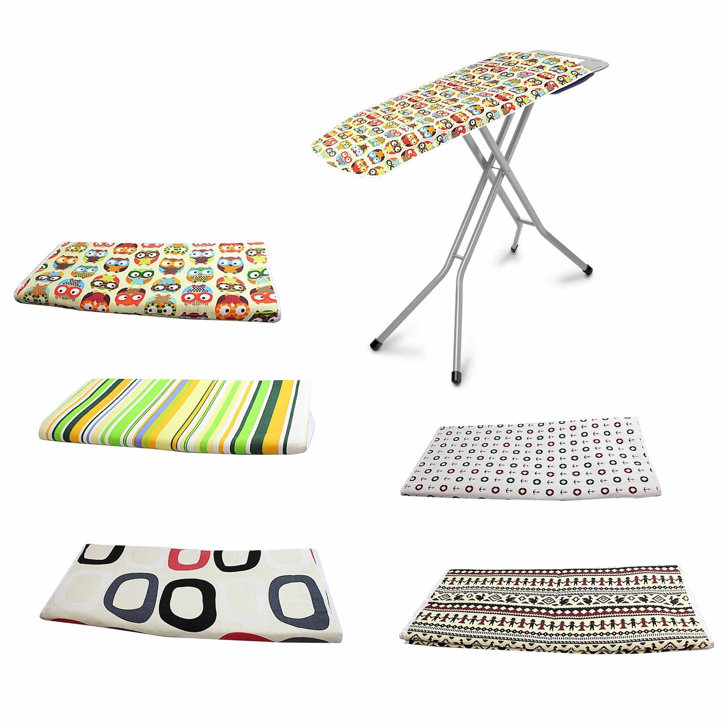 Replacement Ironing Board Table Cover 5 Assorted Designs 140cm x 50cm 0311 (Big Parcel Rate)